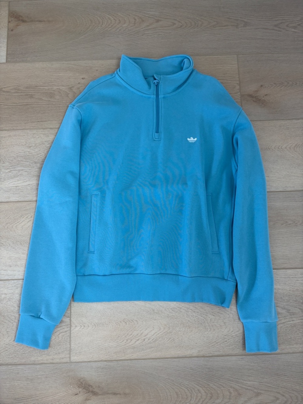 adidas Turquoise Quarter-Zip Sweatshirt